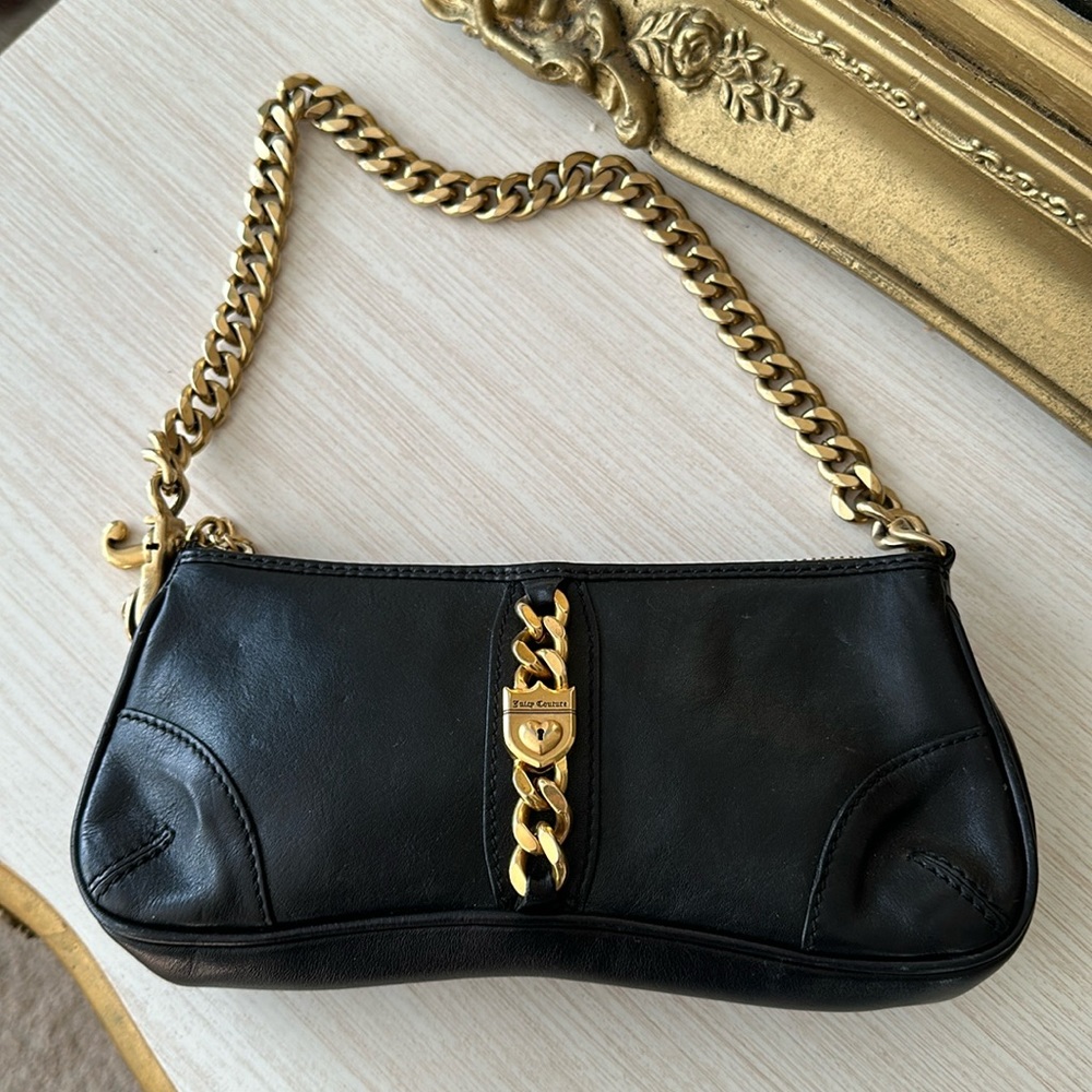 Vintage leather juicy couture y2k baguette purse